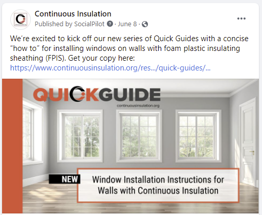 Continuous Insulation Facebook Post 2