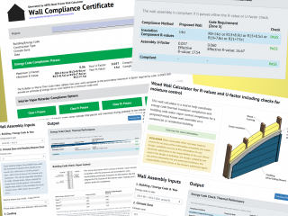 Screenshots of the FSC Calculators